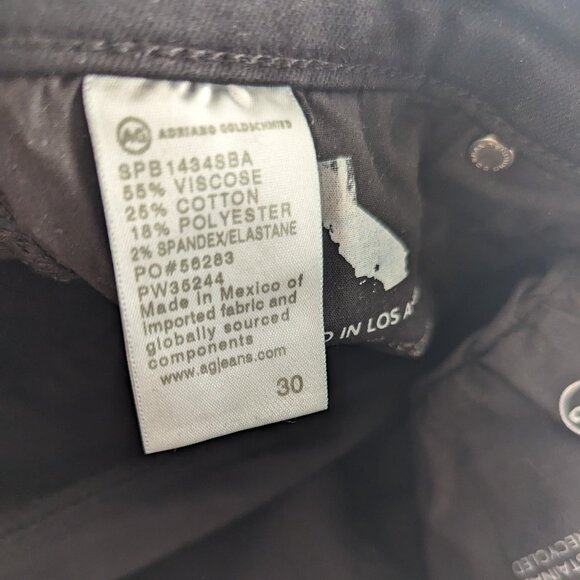 Black Jeans AG size 30 - Prima cigarette leg - Picture 2 of 6